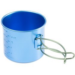 GSI Touristic Steel Mug Bottle Cup Blau 591 ml