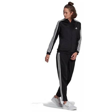 Adidas ESSENTIALS 3-STRIPES Damen Trainingsanzug schwarz XS